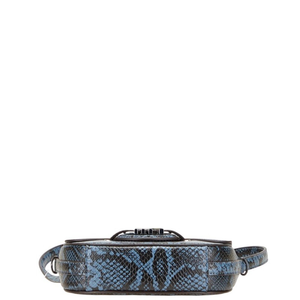 Michael Kors Python Embossed Mk Logo Crossbody Sh… - image 3